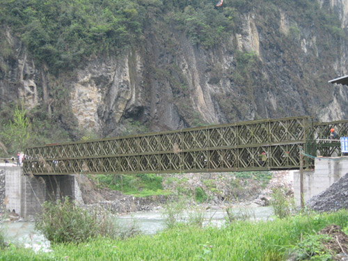 52米贵州中铁三局三排双层321钢桥